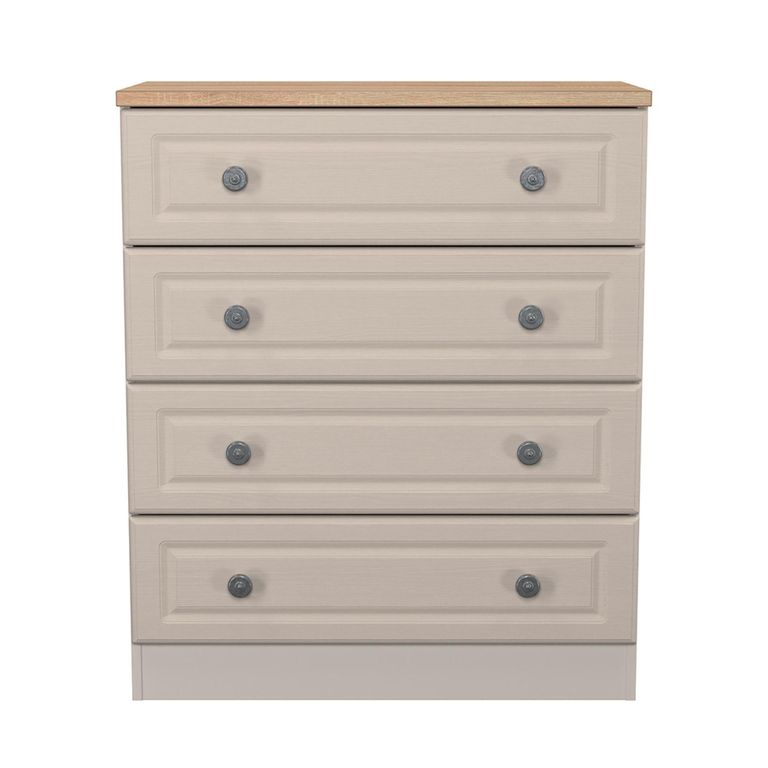 Norfolk Chest - 4 Drawer - Cashmere and Oak