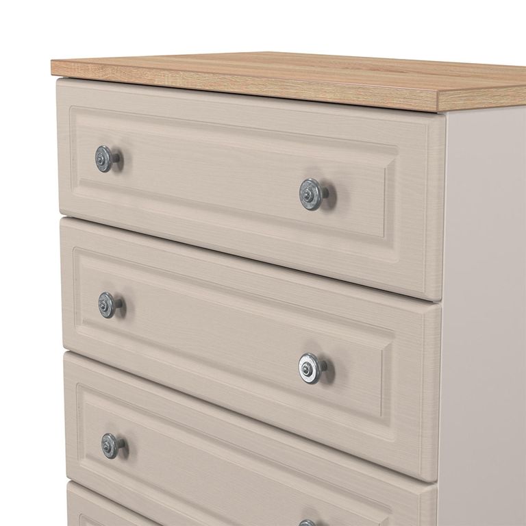Norfolk Chest - 4 Drawer - Cashmere and Oak