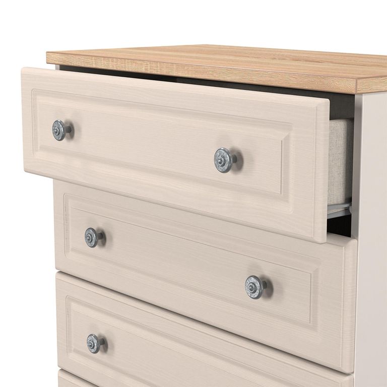 Norfolk Chest - 5 Drawer - Cashmere and Oak