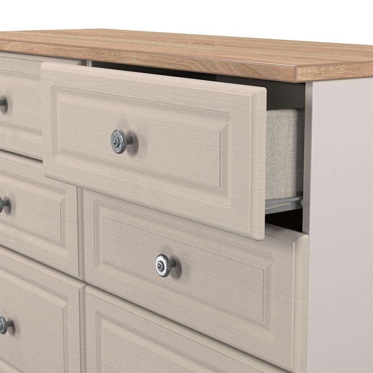 Norfolk Chest - Midi - 6 Drawer - Cashmere and Oak