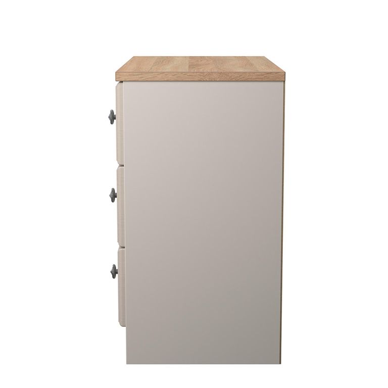 Norfolk Chest - Small - 3 Drawer - Cashmere and Oak