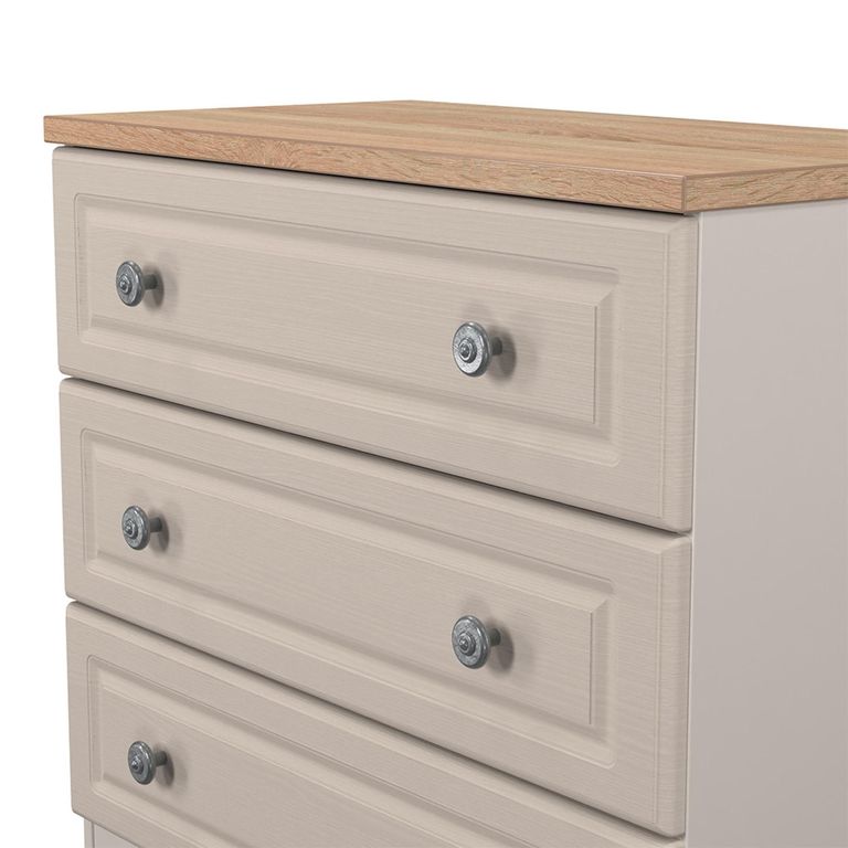 Norfolk Chest - Small - 3 Drawer - Cashmere and Oak