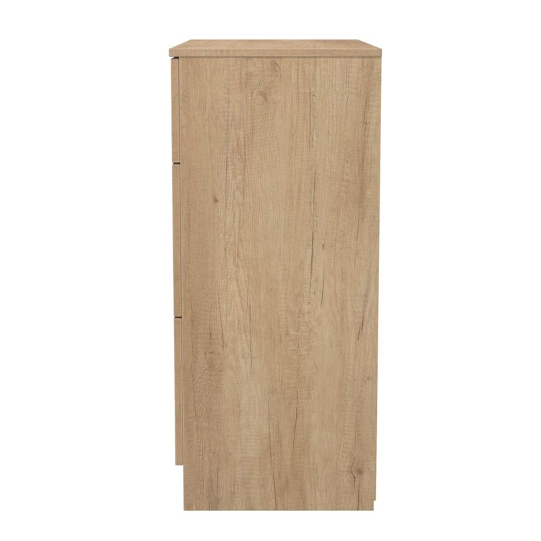 Java Fluted Chest - 3 Drawer - Deep - Natural and Nebraska