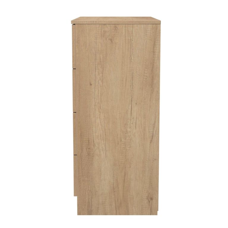 Java Fluted Chest - 4 Drawer - Natural and Nebraska