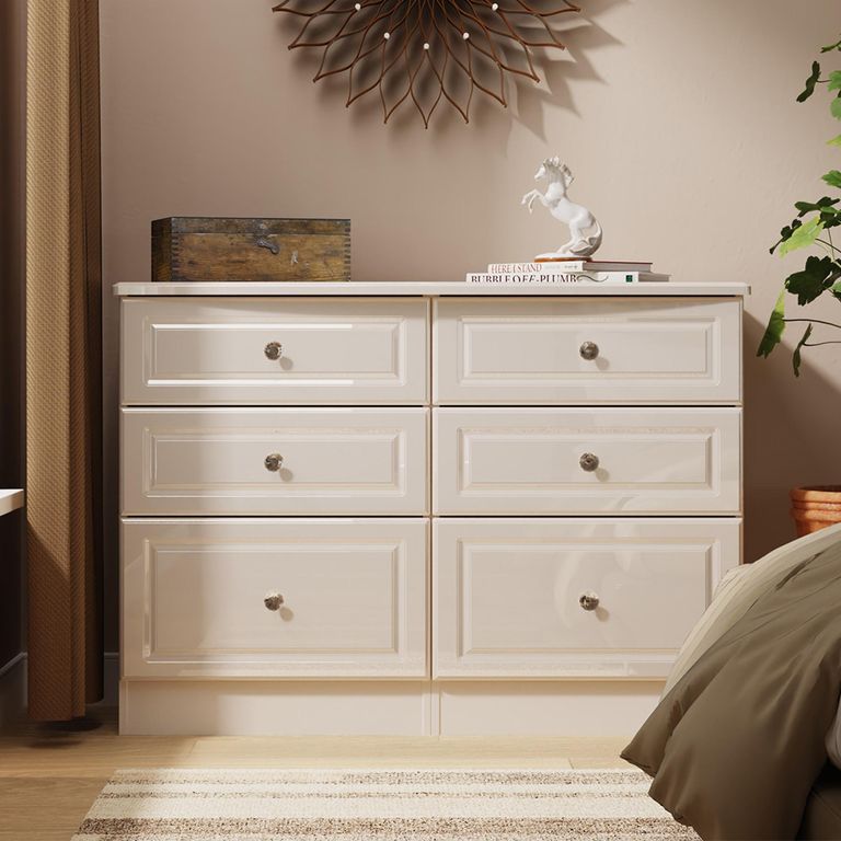Balmoral Chest - 6 Drawer - Midi - Cashmere