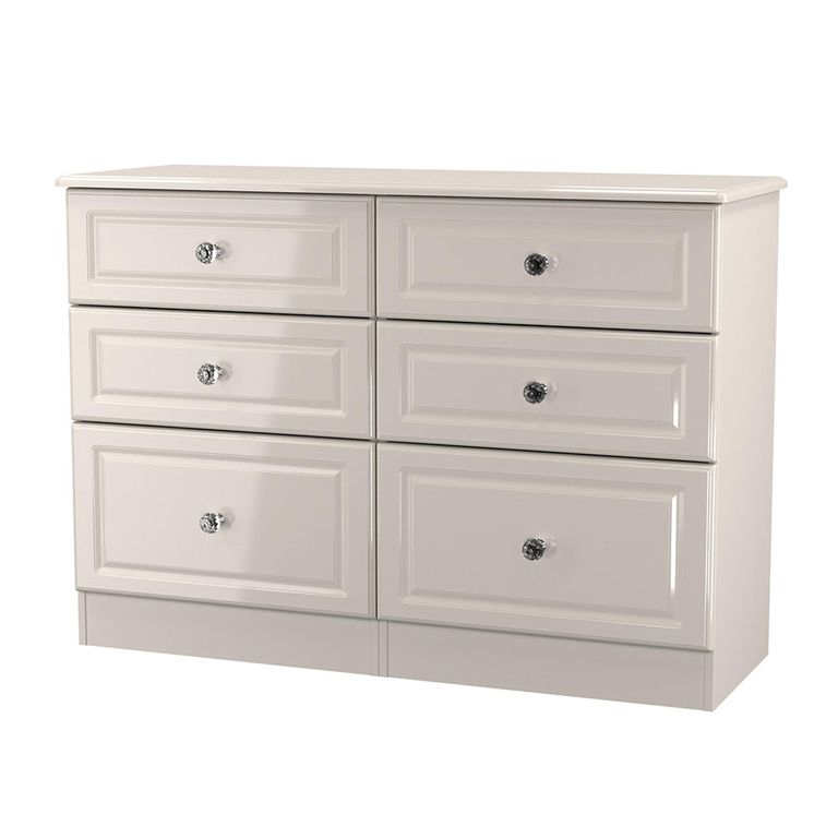 Balmoral Chest - 6 Drawer - Midi - Cashmere