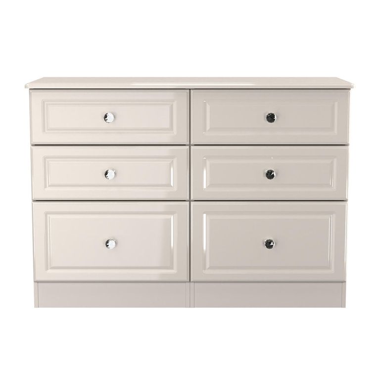 Balmoral Chest - 6 Drawer - Midi - Cashmere