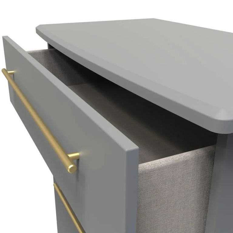 Haworth Chest - 4 Drawer Deep - Grey