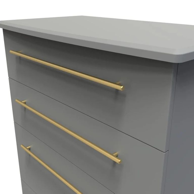 Haworth Chest - 4 Drawer Deep - Grey