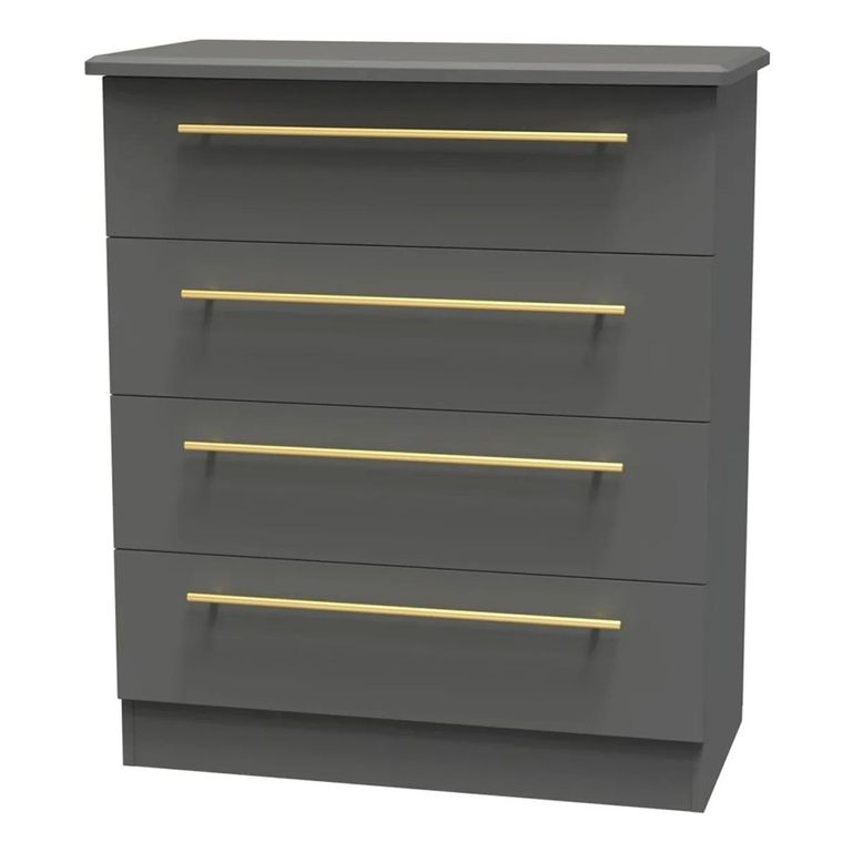 Haworth Chest - 4 Drawer - Grey