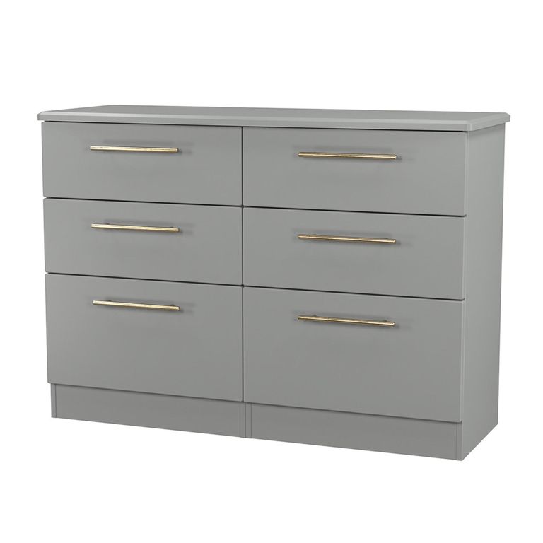 Haworth Chest - 6 Drawer - Midi - Grey