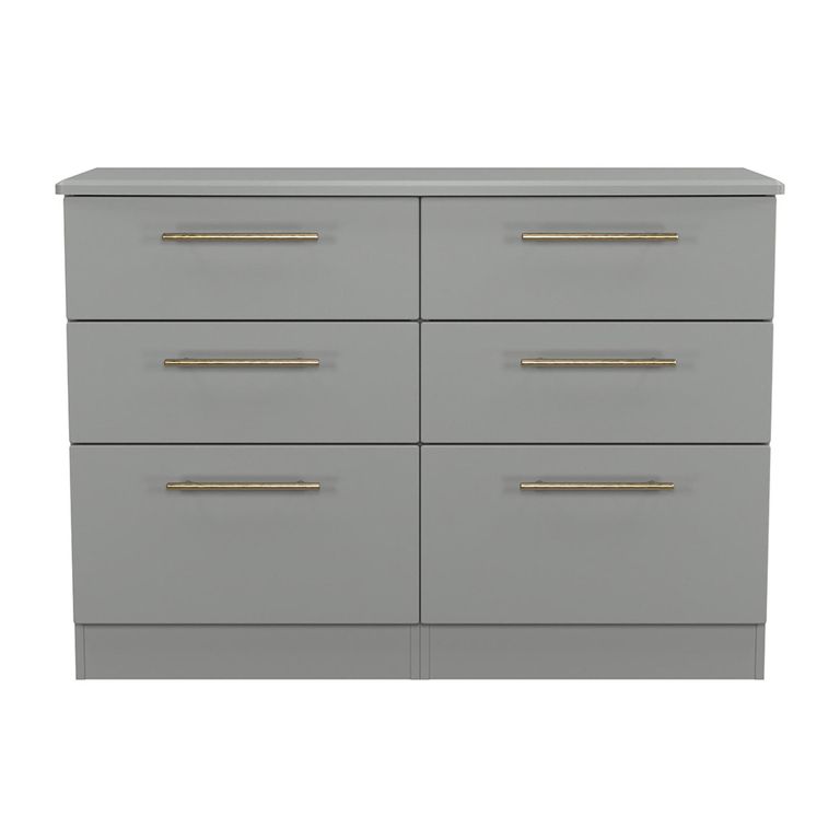 Haworth Chest - 6 Drawer - Midi - Grey