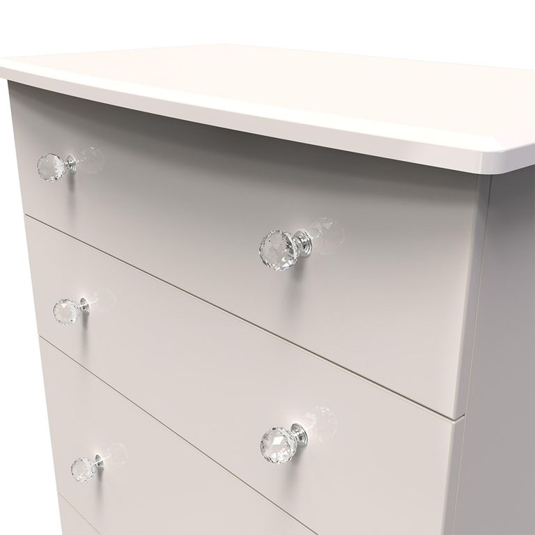Lumiere Chest - Deep - 4 Drawer - Cashmere Gloss