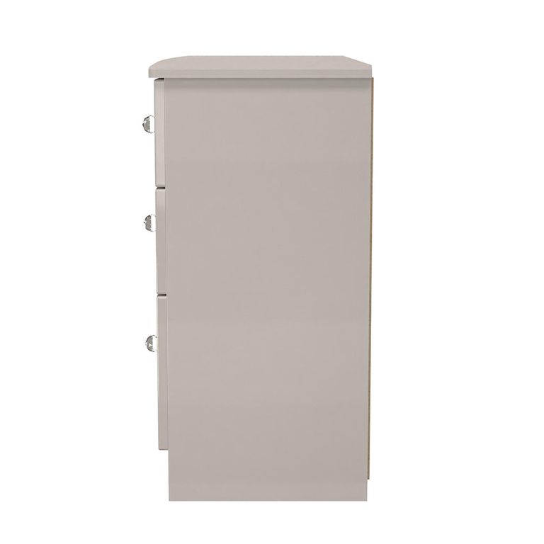 Lumiere Chest - Midi - 6 Drawer - Cashmere Gloss
