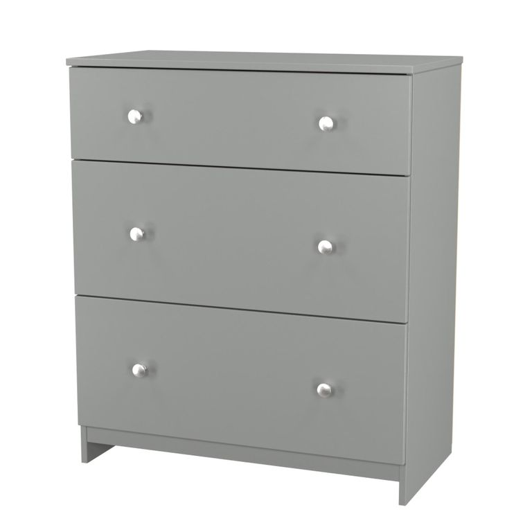 Yarmouth Chest - Deep - 3 Drawer - Dusk Grey