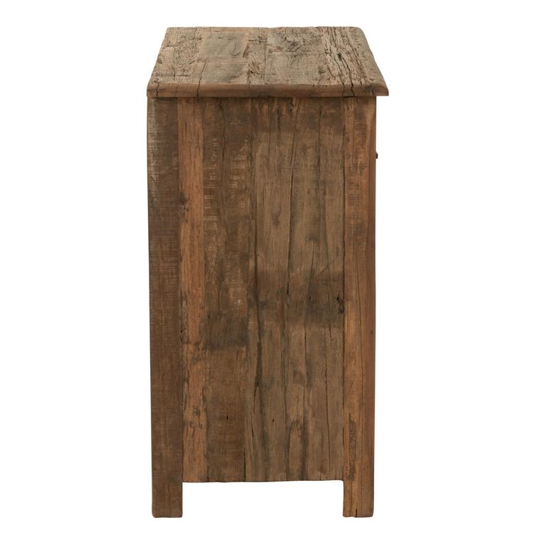 Chest - 3 Drawer - Narrow - Vintage Brown Recycled Sleeper Wood