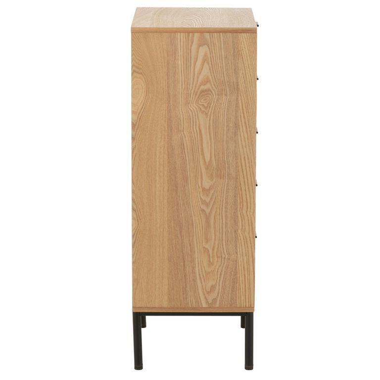 Chest - 5 Drawer - Tall - Natural Rattan