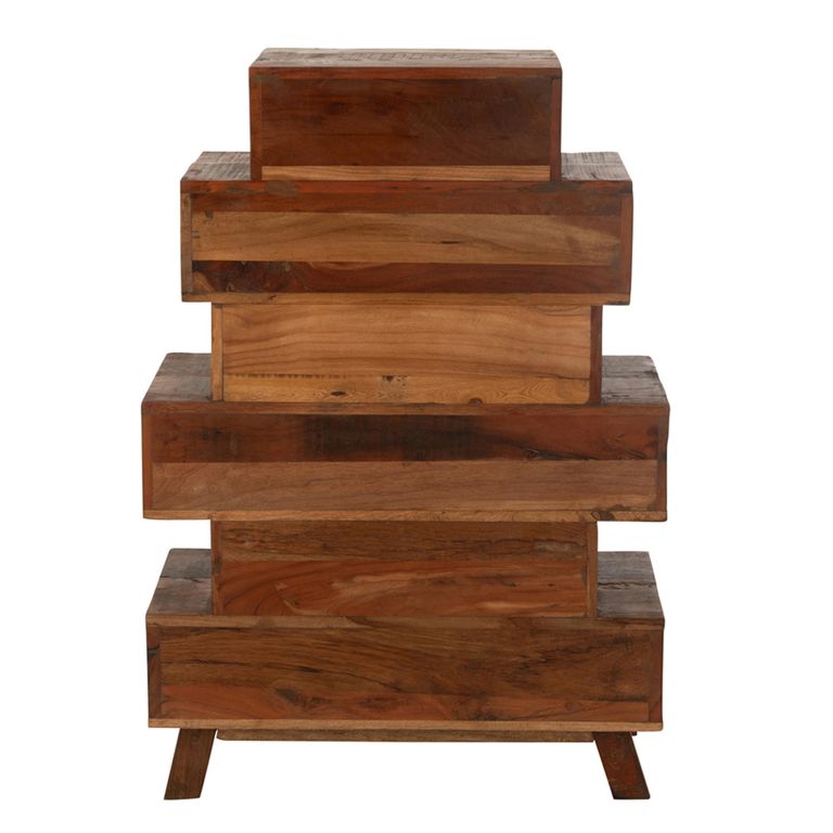 Vinto Chest - Multi Drawers - Large - Natural Recycled Sleeper Wood