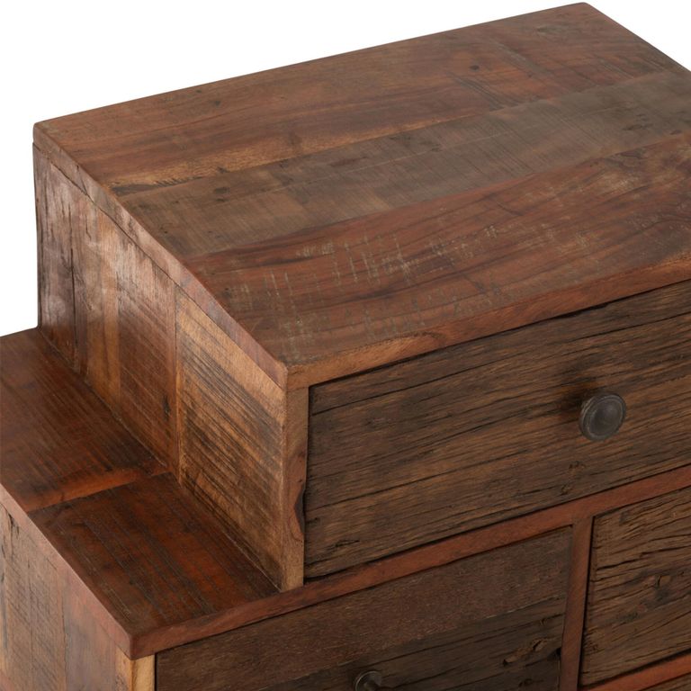 Vinto Chest - Multi Drawers - Large - Natural Recycled Sleeper Wood