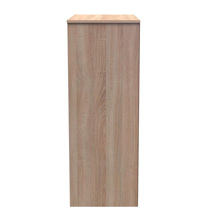 Monaco Chest - Deep - 4 Drawer - White Matt and Oak