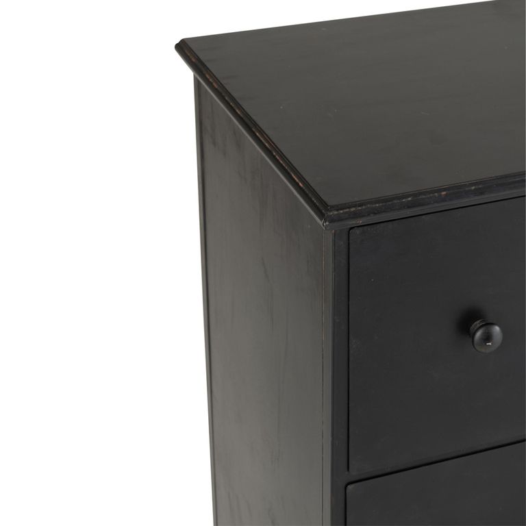 Cade Chest - Multi Drawers - Large - Black Metal