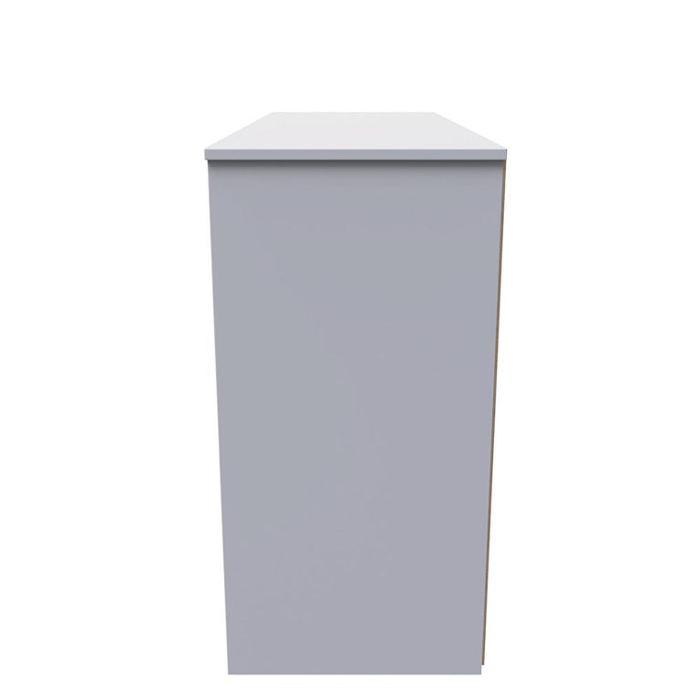 Monaco Chest - Midi - 6 Drawer - Cashmere Gloss and White
