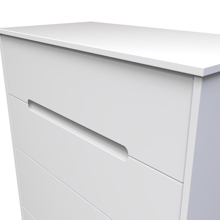 Monaco Chest - Deep - 4 Drawer - White