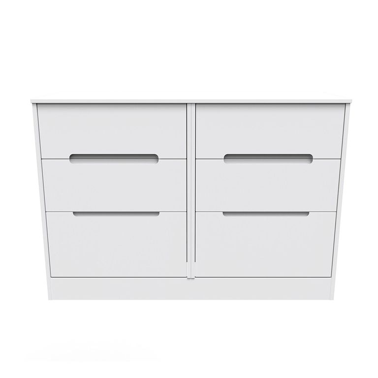 Monaco Chest - Midi - 6 Drawer - White