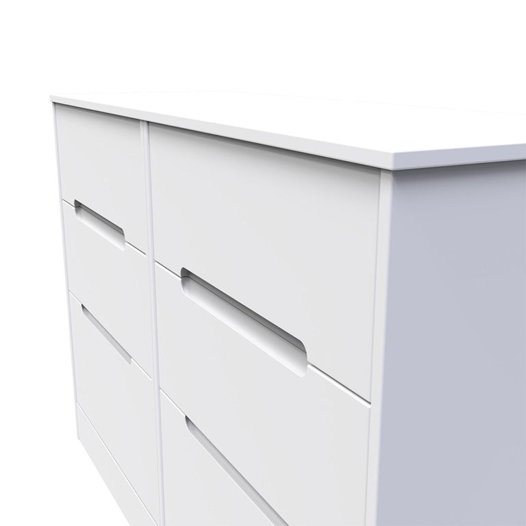 Monaco Chest - Midi - 6 Drawer - White