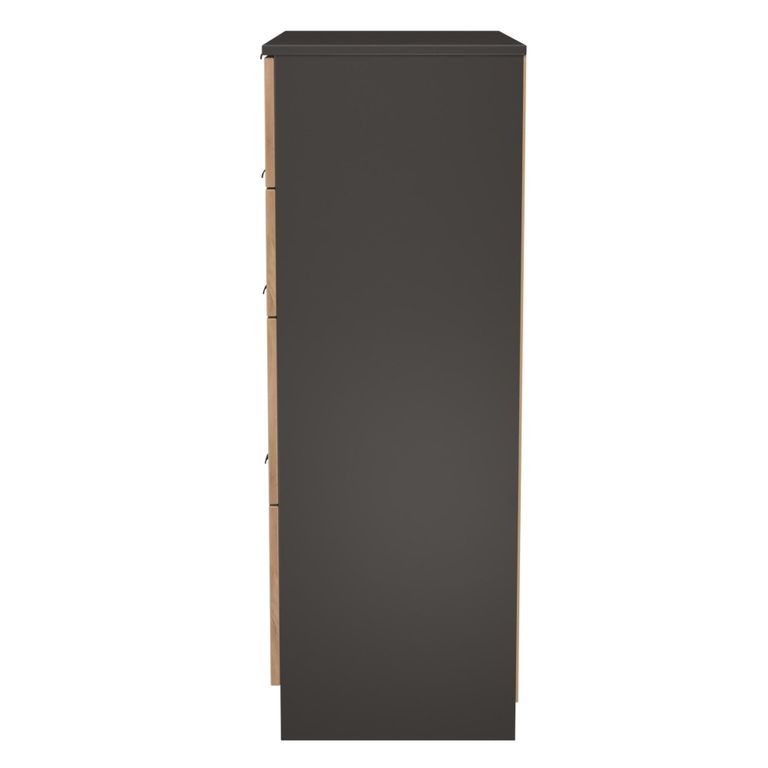 Bora Chest - 4 Drawer - Deep - Gold Craft Oak and Graphite