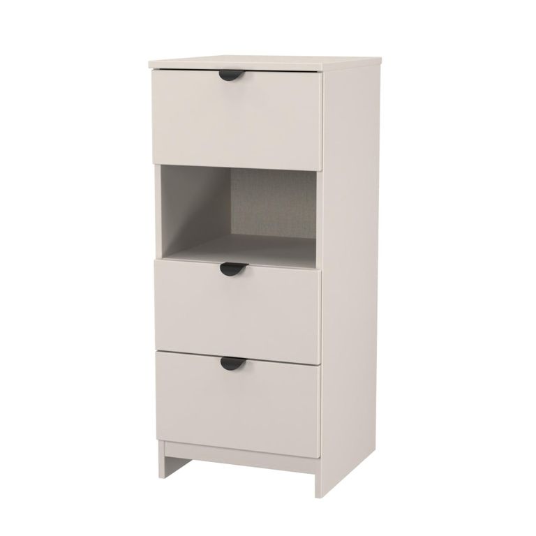 Bora Chest - 3 Drawer - Open Shelf - Kashmir Matt