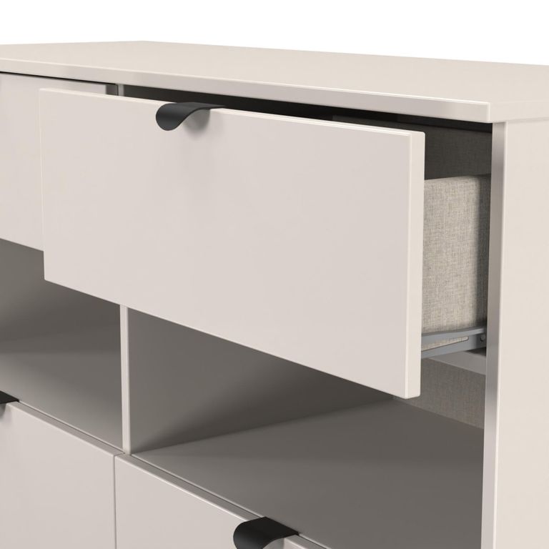 Bora Chest - 4 Drawer - Open Shelf - Midi - Kashmir Matt