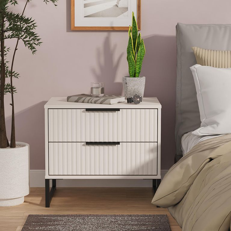 Fluted Chest - 2 Drawer - Midi - Kashmir Matt