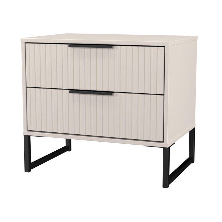 Fluted Chest - 2 Drawer - Midi - Kashmir Matt