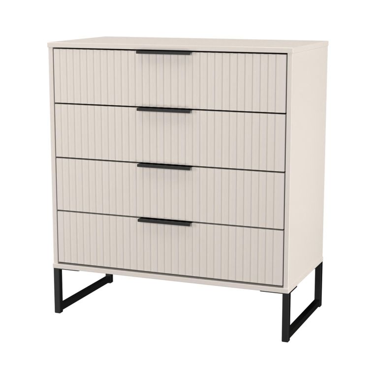 Fluted Chest - 4 Drawer - Kashmir Matt