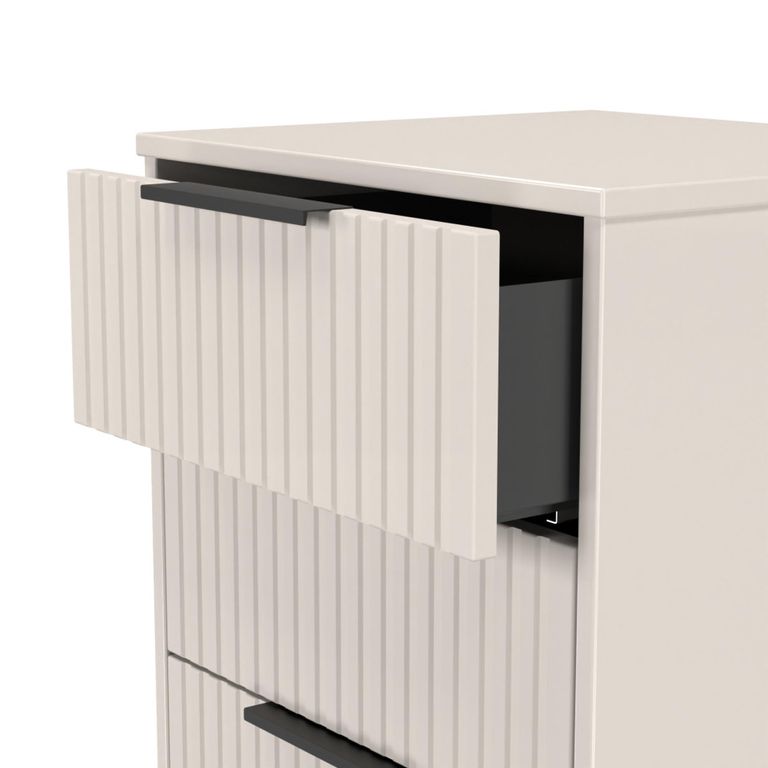 Fluted Chest - 5 Drawer - Narrow - Kashmir Matt