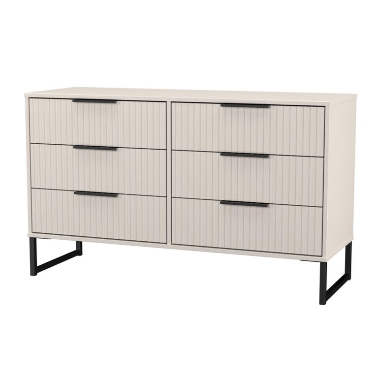 Fluted Chest - 6 Drawer - Midi - Kashmir Matt