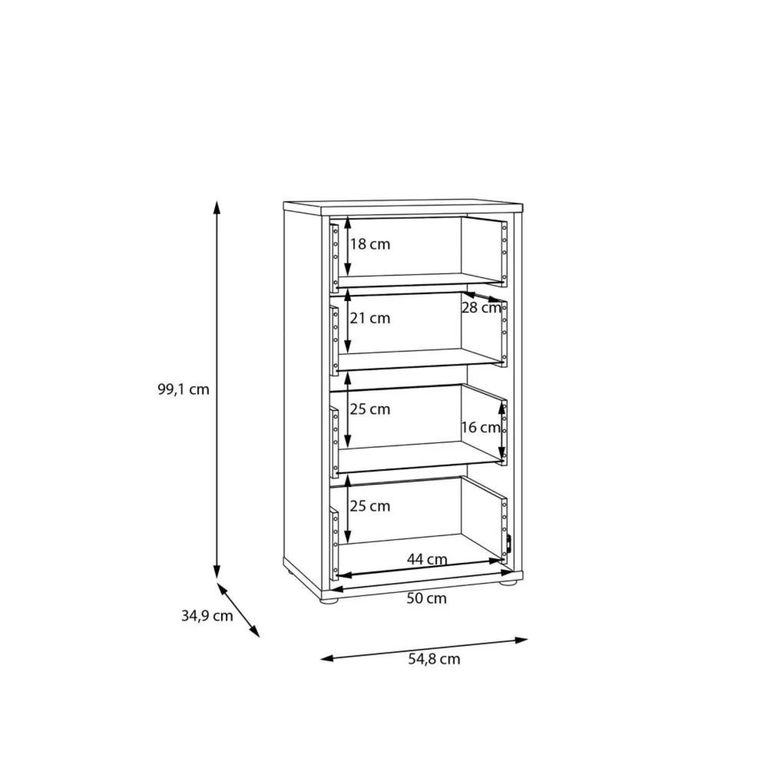 Clearance - Alice Springs Chest - 4 Drawer - Tall - Taupe - FSS17337