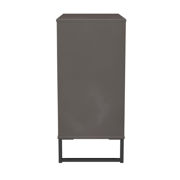 Fluted Chest - 4 Drawer - Graphite