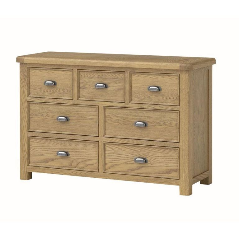 Dorchester Chest - 3+4 Drawer - Rustic Oak