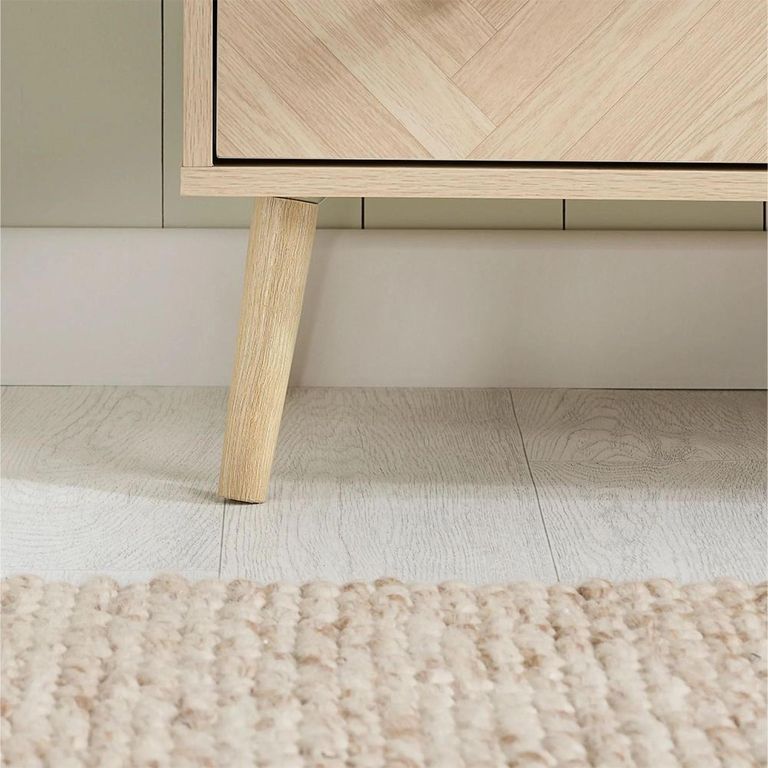 Clearance - Herringford Wide Chest - 6 Drawer - Oak - FSS17365