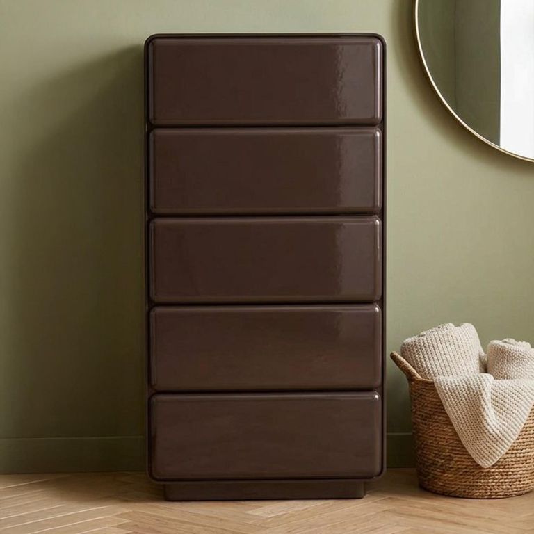 Lizzie Chest - 5 Drawer - Chestnut - Wood