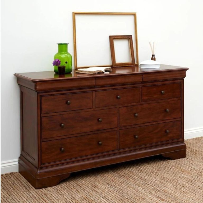 Antoinette Wide Chest - 4+3 Drawer - Cherrywood
