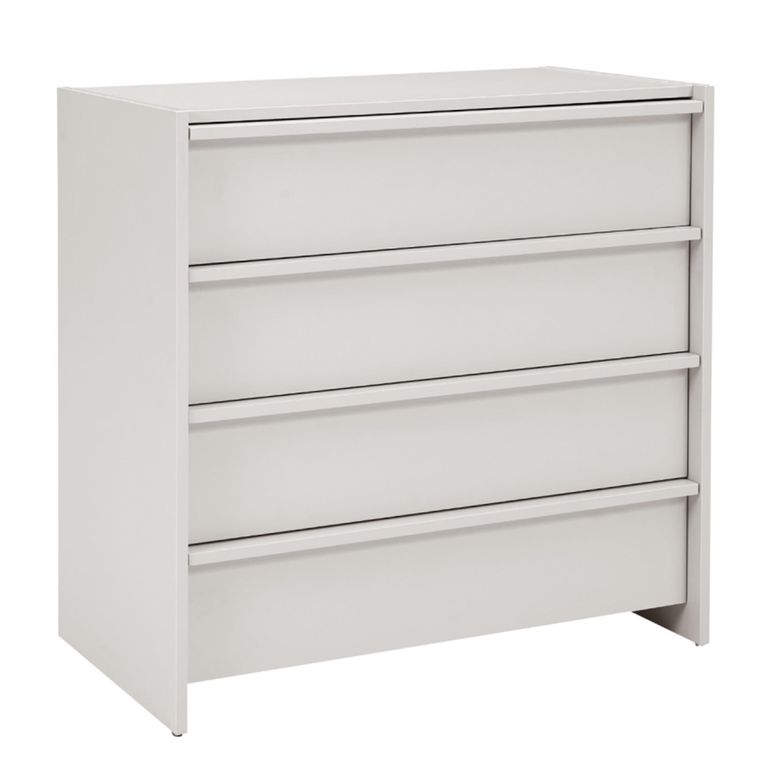 Albion Wide Chest - 4 Drawer - Stone Grey