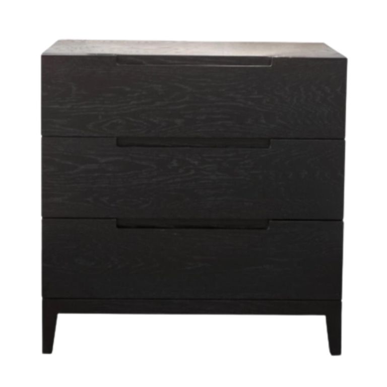 Orchid Chest - 3 Drawer - Wenge Black - Wood