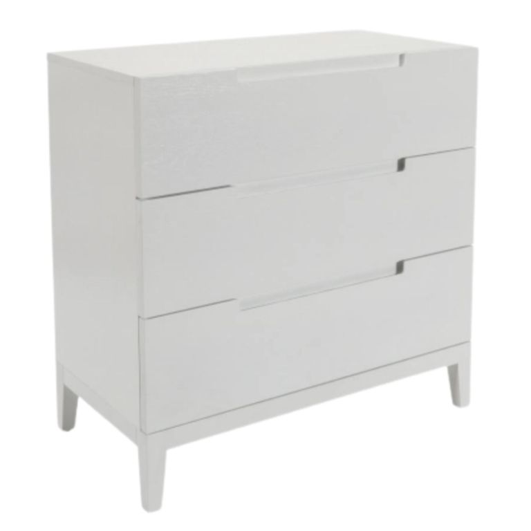 Orchid Chest - 3 Drawer - White - Wood