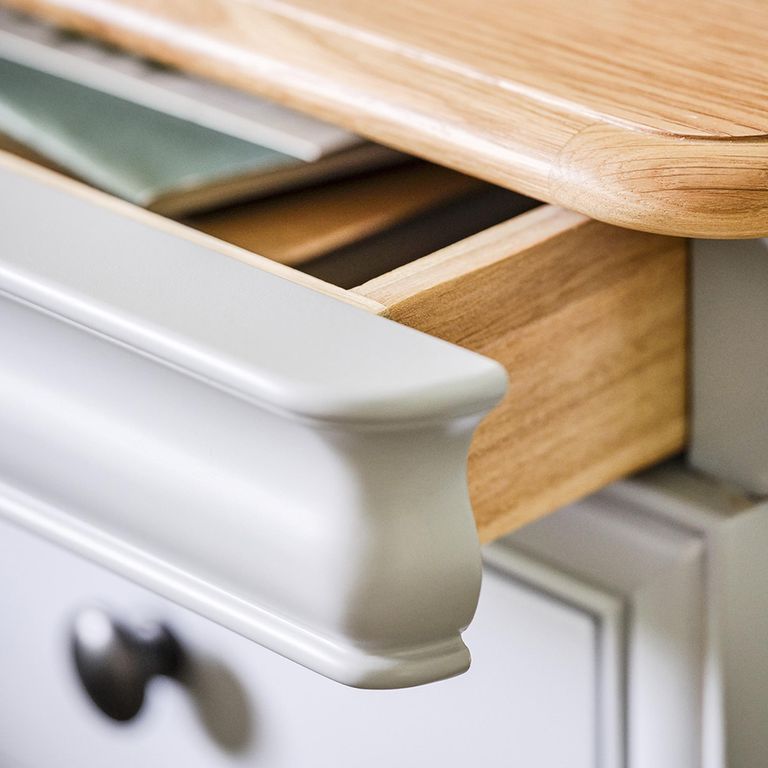 Chantilly Chest - 3 Drawer - Grey Painted - Wood