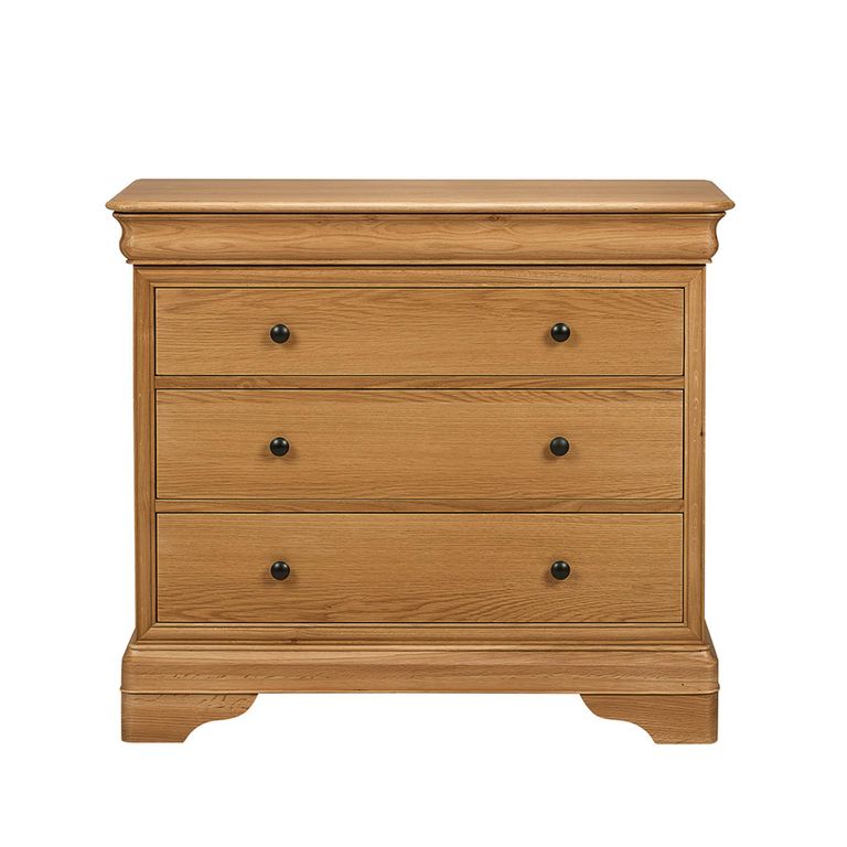 Bordeaux Chest - 3 Drawer - Natural - Oak