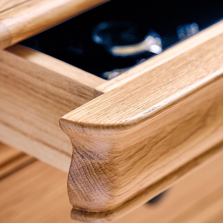 Bordeaux Tall Chest - 6 Drawer - Natural - Oak