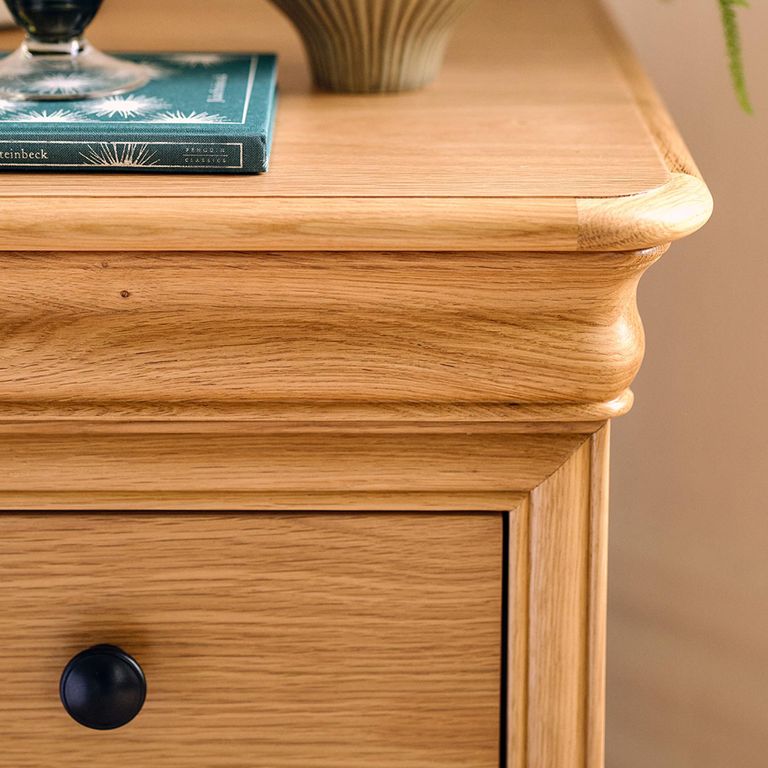 Bordeaux Wide Chest - 4 + 3 Drawer - Natural - Oak